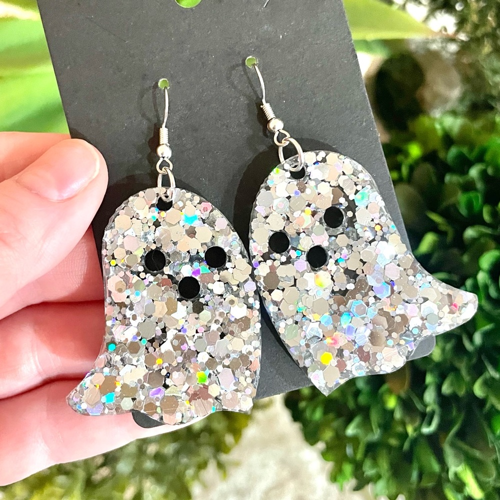 Acrylic Ghost Earrings